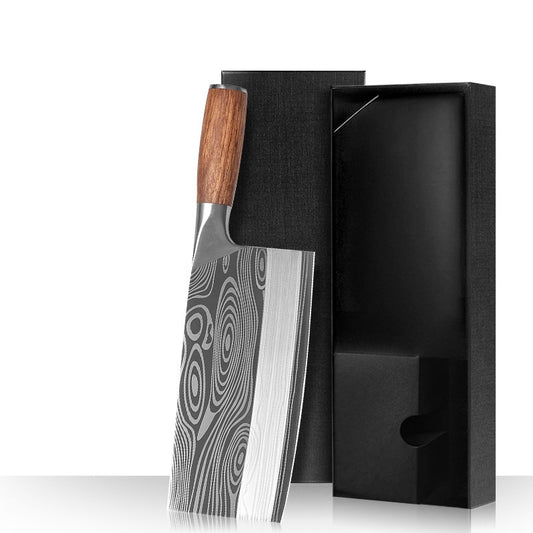 Stainless Steel kitchen knife, slicing knife, kitchen knife, Meat Cleaver, bone chopping knife, Damascus pattern kitchen knife