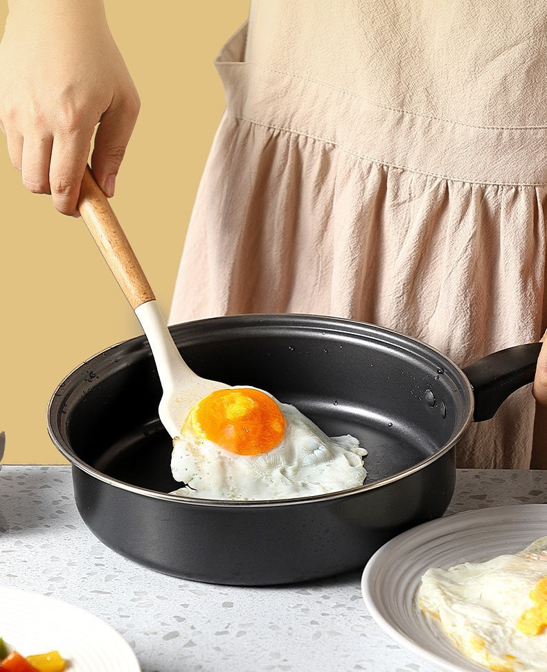 Kitchenware spatula heat-resistant silicone shovel household soup spoon food-grade cooking shovel fried egg frying shovel frying spoon set combination