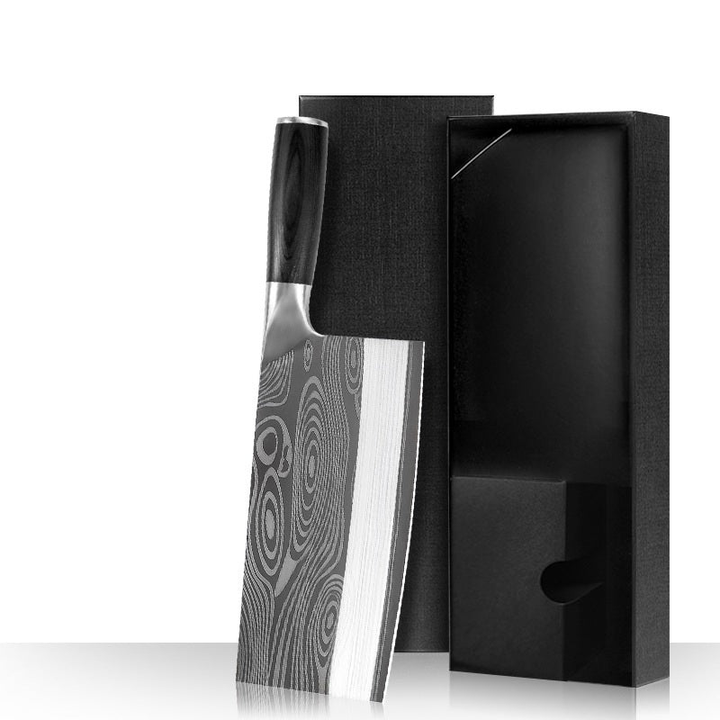 Stainless Steel kitchen knife, slicing knife, kitchen knife, Meat Cleaver, bone chopping knife, Damascus pattern kitchen knife